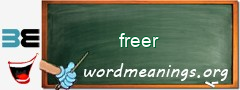WordMeaning blackboard for freer